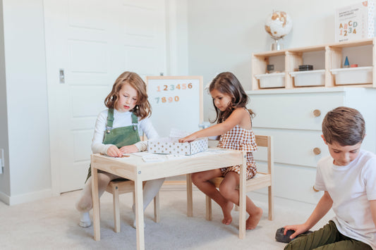 kids playing in a playroom