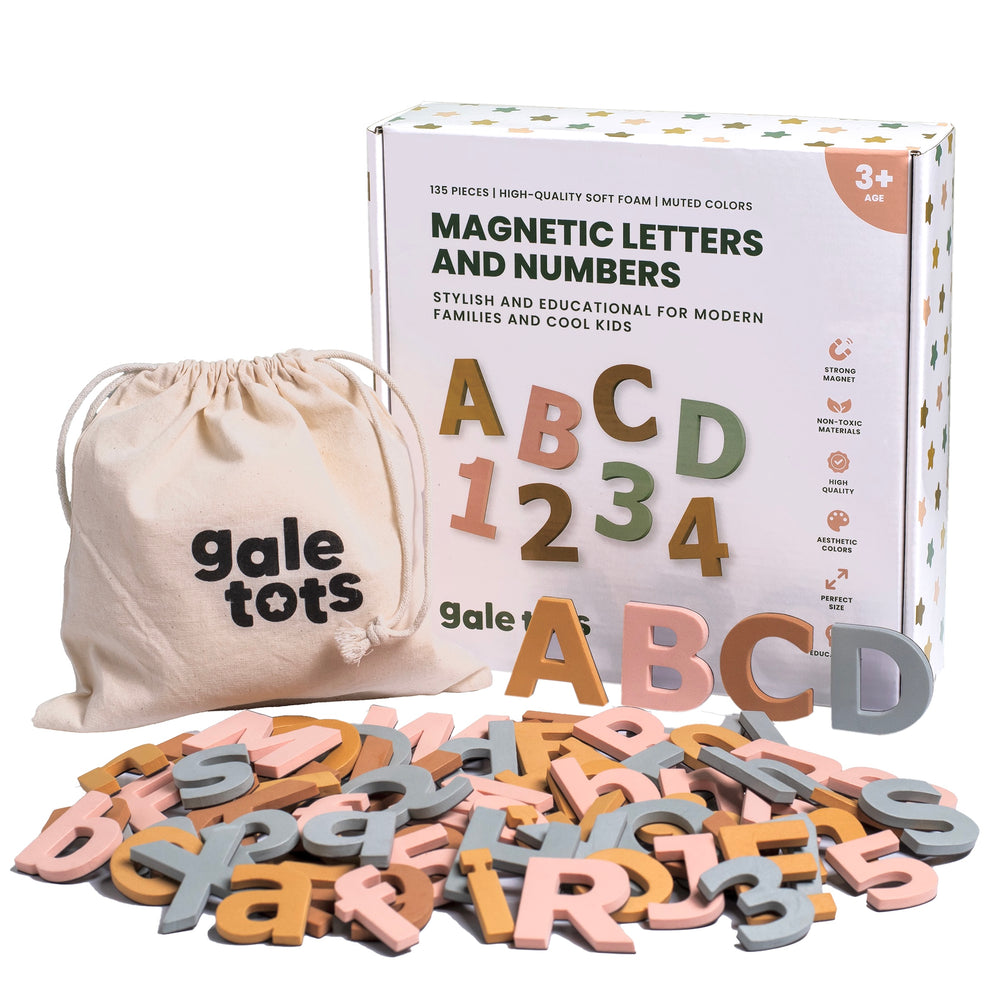Aesthetic Magnetic Letters and Numbers (Boho Pastels)